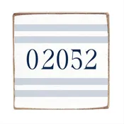 06410 Blue Stripes Block Sign