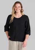 3/4 Pullover - Linen Top
