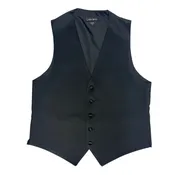 Black Satin Vest