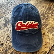 Golden Goose Journey Baseball Cap | Washed Cotton Twill & Golden Sponge Embroidery O/S — Etc...
