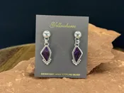 Sugilite  Earrings by Artie Yellowhorse — The Naja