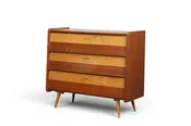 1950s BEECH + TEAK SWEDISH SHOE CABINET
