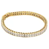 10K Gold Diamond Bracelet| 3.00 CT TDW| 14.2 Grams| Length 7″ – R7426