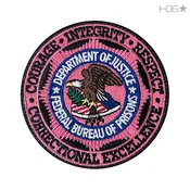 BOP Badge Patch – Large Pink