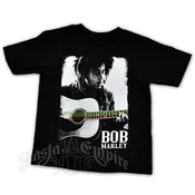 Bob Marley Guitar Black T-Shirt - Toddler's