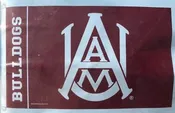 Alabama A&M Flag 3x5 Logo D-Rings