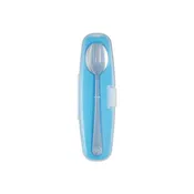 Din Din SMART All Stainless Spoon & Fork Set (Case Included)