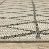 Beige Black Tan Grey Charcoal Casual Casual  Area Rug