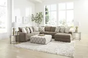 Albany 0672 Haven Cocoa 3-Piece Sectional with Right Chaise
