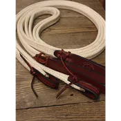 1" Flat Waxed Nylon Split Reins