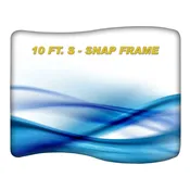 10ft Snap Frame S Shape Single Sided Graphic Package