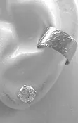 Ear Cuff, Silver Earcuff, Non-pierced, Cartilage Wrap Earring Fake Conch No Pier