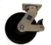 10 Inch Heavy Duty Kingpinless Swivel Caster with Phenolic Wheel and Cam Brake