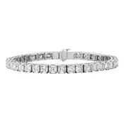 Asscher Tennis Bracelet