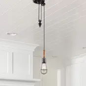 VONN Arden VVP24211ABZ 10" Industrial Pendant Light with LED Filament Bulb in Aged Bronze