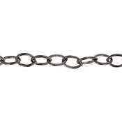 11x17mm Gun Metal Plated Oval Cable Chain