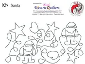 006 Santa Pantograph by Linda V. Taylor