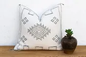 24" Nomad Diamond Moroccan Silk Pillow