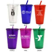 16oz Acrylic Double Wall Tumblers