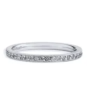 0.36 Carat Diamond Platinum Wedding Band Ring