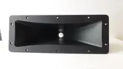 6" x 17" ABS Plastic 1 3/8" Screw-On Flat Front Horn For Assorted Speaker Cabinet