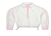 1/2 Zip Cream & Pink Sherpa Pullover