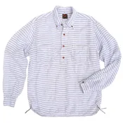 Berkeley Shirt L/S - Linen Stripe - Last One - Size Small