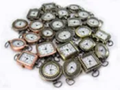 Copper Brass Pewter Beading Watch Faces LOT Of 5