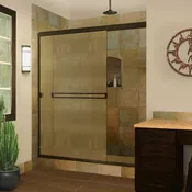 Classic 3/16" Semi-Frameless Sliding Shower Door -CSE