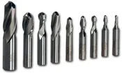 2-Flute HSS Ball Nose End Mill Kit