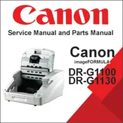 CANON ImageFORMULA DR-G1100 and DR-G1130 Service Manual and Parts Manual