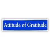 Attitude Of Gratitude Bumper Sticker