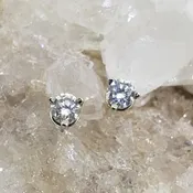 14K White Gold Diamond Earrings .30DTW
