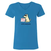 100% Awesome - Ladies T-Shirt V-Neck