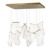 13-LIGHT RECTALINEAR LED PENDANT