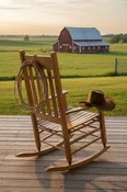 850 Slat Adult Maple Rocker