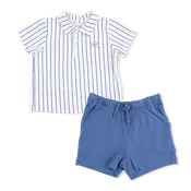 Angel Dear Baseball Stripe Polo w/Short