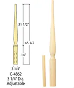 Art Deco Adjustable Starting Newel      C-4862