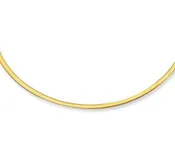 14K Gold 2.5mm Reversible Omega