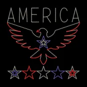 American Eagle w/ Stars | Holiday Outdoor Decor