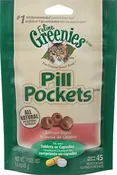 Feline Greenies Pill Pockets Salmon Flavor Cat Treats, 45-count