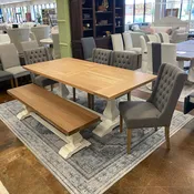 84” Trestle Dining Table