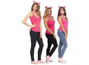 3 Little Pigs Set - Pink - Costume Cosplay Accessory - One Size