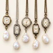 Antique Ladies’ Watch & Baroque Pearl Necklace