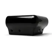 Black Marine Vinyl Boat Dock Edge Corner Bumper: P-Style Overlap Style