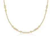 15" CHOKER BEADED - HOPE UNWRITTEN GOLD 3MM