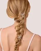 Pearl Bow Hairpins