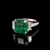African Emerald Ring