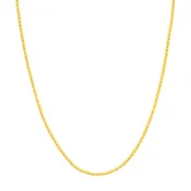 14 Karat Yellow Gold Round Box Chain 20"