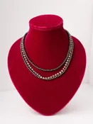 3 Strand Clear Navajo Necklace